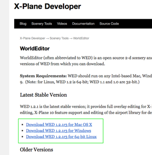 WorldEditor | X-Plane Developer
