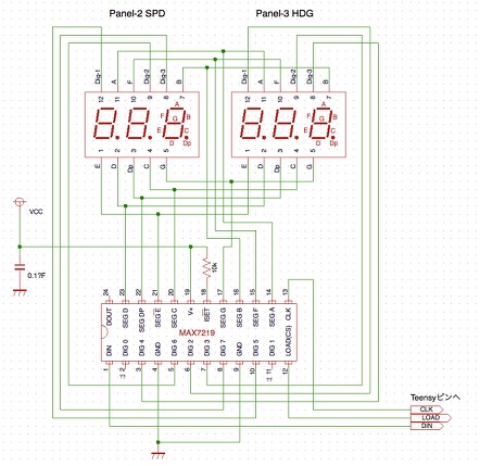 Qt-BSch3V Modified -  MAX7219 &#38; 7Segment-6桁表示.ce3