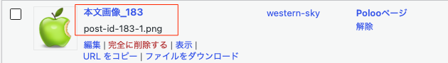 画像のアップロード時、メディアライブラリでどのように表示されるのか（fanction.phpに入れた場合）