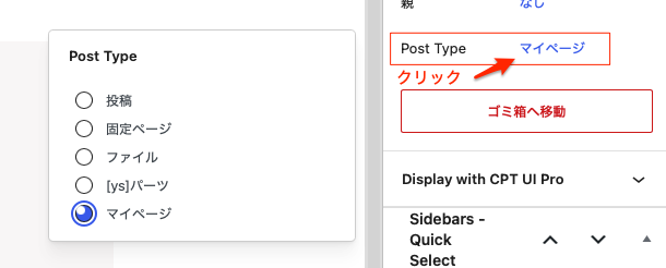 WordPress – Post Type Switcherの使い方